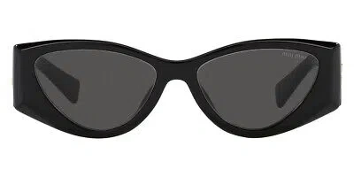 Pre-owned Miu Miu Mu Sunglasses Women Black / Dark Gray 54mm 100% Authentic