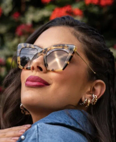 Pre-owned Miu Miu Mu01ws - 7s00a7 Tortoise Sunglasses