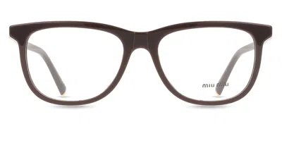 Miu Miu Mu01wv Women's Glasses, Brown, Size 54 In Pattern