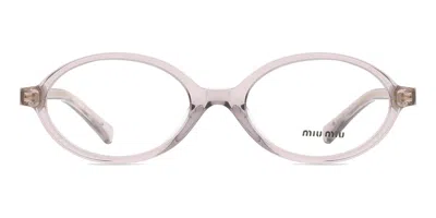Miu Miu Mu01xv Women's Glasses, Purple, Size 50 In Pink