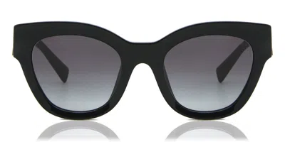 Miu Miu Mu01ys 1ab5d1 Women's Sunglasses Black Size 51