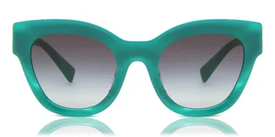 Miu Miu Mu01ysf Asian Fit 15h09s Women's Sunglasses Green Size 51