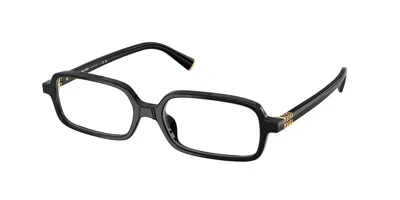 Miu Miu Mu01yv 16k1o1 Occhiali Da Vista Per Donna (solo Montatura) In Black