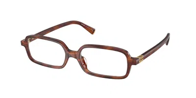 Miu Miu Mu01yv 26e1o1 Women's Glasses  Size 51 - Free Lenses - Blue Light Block Available In Pattern