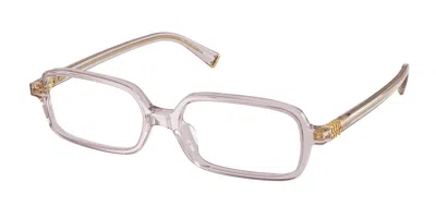 Miu Miu Mu01yvf Asian Fit 12w1o1 Women's Glasses Purple Size 53 - Free Lenses - Blue Light Block Available In White