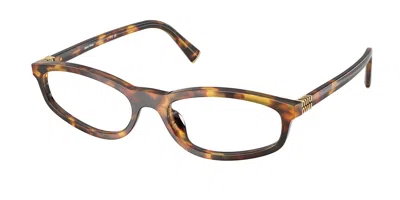 Miu Miu Mu01zv 14l1o1 Women's Glasses Tortoiseshell Size 52 - Free Lenses - Blue Light Block Available In Burgundy