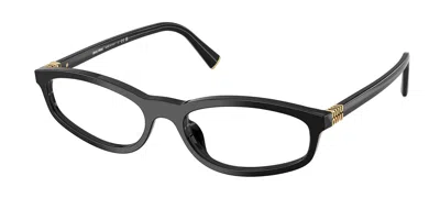 Miu Miu Mu01zv 16k1o1 Women's Glasses Black Size 52 - Free Lenses - Blue Light Block Available In Brown