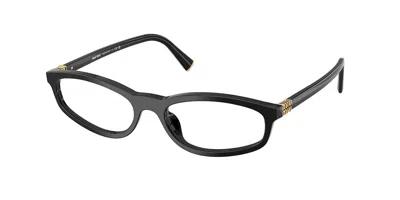 Miu Miu Mu01zvf Asian Fit 16k1o1 Women's Glasses Black Size 54 - Free Lenses - Blue Light Block Available