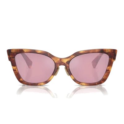 Miu Miu Mu02 Zs Sunglasses In Brown