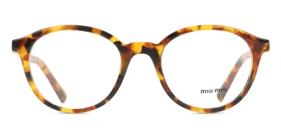 Miu Miu Mu02wv Women's Glasses, Tortoiseshell, Size 50 In Gold