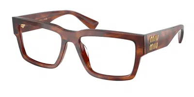 Miu Miu Mu02xv 26e1o1 Women's Glasses Brown Size 54 - Free Lenses - Blue Light Block Available