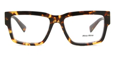 Miu Miu Mu02xv Vau1o1 Women's Glasses Tortoiseshell Size 54 - Free Lenses - Blue Light Block Available In Brown