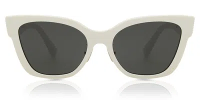 Miu Miu Mu02zs 1425s0 Women's Sunglasses White Size 56 In Gray
