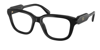 Miu Miu Mu02zv 16k1o1 Women's Glasses Black Size 53 - Free Lenses - Blue Light Block Available In Gray