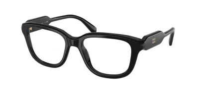 Miu Miu Mu02zvf Asian Fit 16k1o1 Women's Glasses Black Size 53 - Free Lenses - Blue Light Block Available