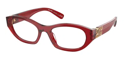 Miu Miu Mu03wv 25m1o1 Women's Glasses Red Size 53 - Free Lenses - Blue Light Block Available