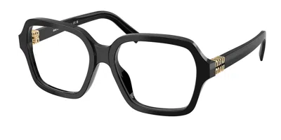 Miu Miu Mu03yvf Asian Fit 16k1o1 Women's Glasses Black Size 54 - Free Lenses - Blue Light Block Available In Burgundy