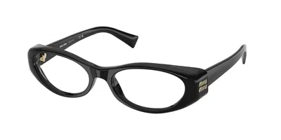 Miu Miu Mu03zvf Asian Fit 16k1o1 Women's Glasses Black Size 55 - Free Lenses - Blue Light Block Available