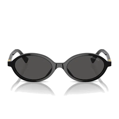 Miu Miu Mu04 Zs Sunglasses In Black
