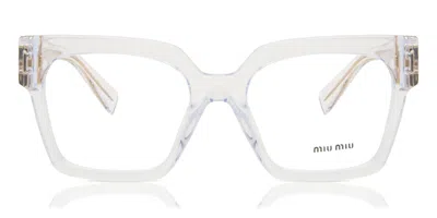 Miu Miu Mu04uv Women's Glasses, Clear, Size 52 In Transparent