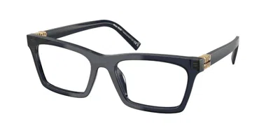 Miu Miu Mu04wv Women's Glasses, Blue, Size 53 In Metallic