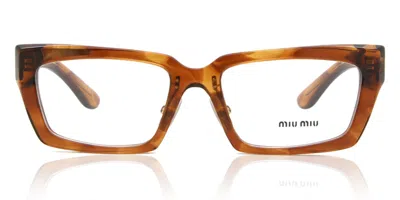 Miu Miu Mu04xvf Asian Fit Women's Glasses, Brown, Size 54