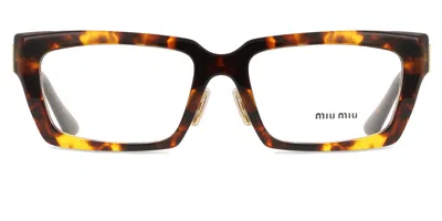 Miu Miu Mu04xvf Asian Fit Women's Glasses, Tortoiseshell, Size 54 In Brown
