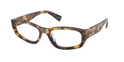 Miu Miu Mu04yv 14l1o1 Occhiali Da Vista Per Donna (solo Montatura) In Brown