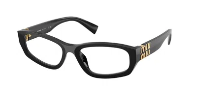 Miu Miu Mu04yv 16k1o1 Occhiali Da Vista Per Donna (solo Montatura) In Black