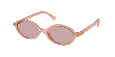 Miu Miu Mu04zs 20i60v Women's Sunglasses  Size 50 In Pink