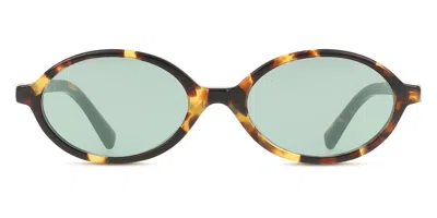 Miu Miu Mu04zs Vau04m Occhiali Da Sole Tartarugatishell Per Donna In Brown
