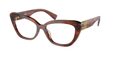 Miu Miu Mu05vv Women's Glasses, Brown, Size 53