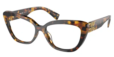Miu Miu Mu05vv Vau1o1 Women's Glasses Tortoiseshell Size 55 - Free Lenses - Blue Light Block Available In Gray