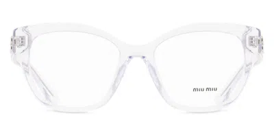 Miu Miu Mu05xv Women's Glasses, Clear, Size 54 In White