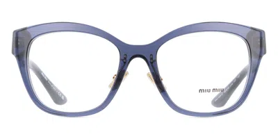 Miu Miu Mu05xvf Asian Fit Women's Glasses, Blue, Size 54 In Gray