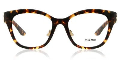 Miu Miu Mu05xvf Asian Fit Vau1o1 Women's Glasses Tortoiseshell Size 54 - Free Lenses - Blue Light Block Avai In Brown