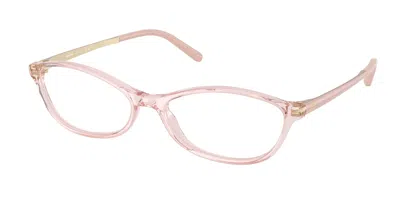 Miu Miu Mu05zv 26q1o1 Women's Glasses Pink Size 54 - Free Lenses - Blue Light Block Available In Transparent Pink