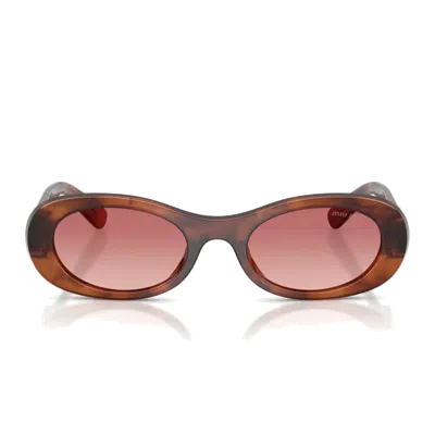 Miu Miu Mu06 Zs Sunglasses In Brown