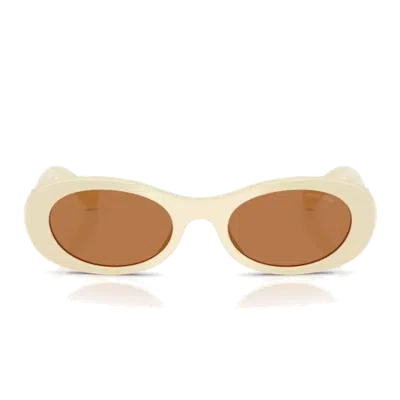 Miu Miu Mu06 Zs Sunglasses In White