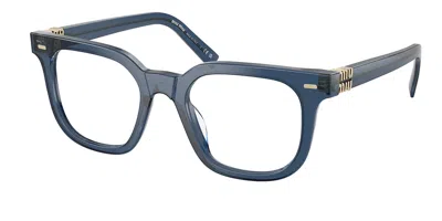 Miu Miu Mu06xv 08q1o1 Women's Glasses Blue Size 49 - Free Lenses - Blue Light Block Available