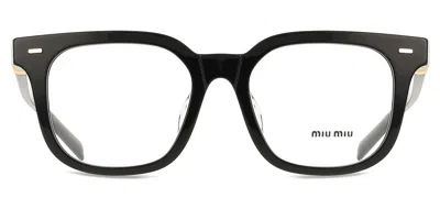 Miu Miu Mu06xvf Asian Fit Women's Glasses, Black, Size 50
