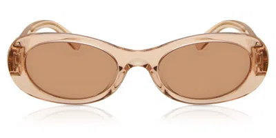 Miu Miu Mu06zs 13t1p1 Women's Sunglasses Brown Size 50 In Nude