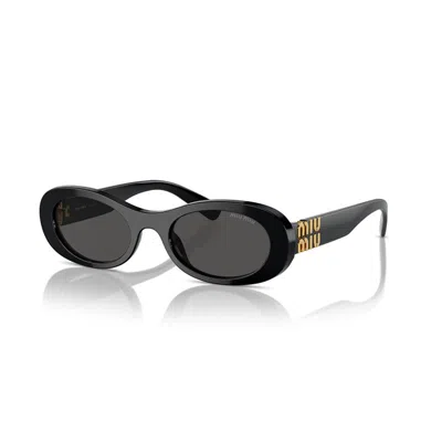 Miu Miu Mu06zs 1425s0 White Ivory/dark Grey In Green