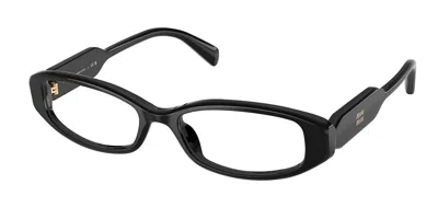 Miu Miu Mu06zv 16k1o1 Women's Glasses Black Size 52 - Free Lenses - Blue Light Block Available
