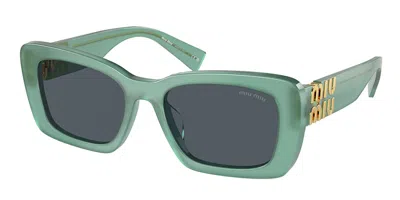 Miu Miu Mu07ys Asian Fit 19l09t Women's Sunglasses Green Size 53 In Red