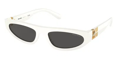 Miu Miu Mu07zs 1425s0 Women's Sunglasses White Size 56