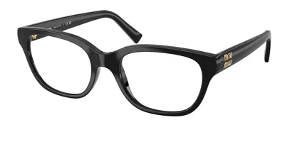 Miu Miu Mu07zv 1ab1o1 Women's Glasses Black Size 52 - Free Lenses - Blue Light Block Available