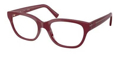 Miu Miu Mu07zv 25r1o1 Women's Glasses Burgundy Size 52 - Free Lenses - Blue Light Block Available