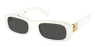 Miu Miu Mu08zs 1425s0 Women's Sunglasses White Size 53