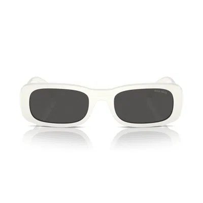 Miu Miu Mu08zs1425s0 Rectangle Full Rim Sunglasses In Multi